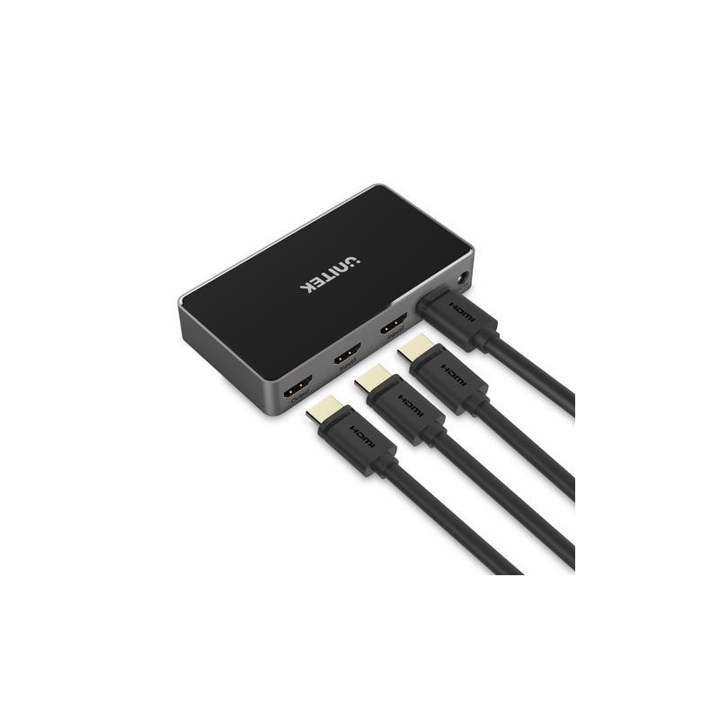 Unitek HDMI Switch - V1111A - 4K HDMI Switch 3in-1out — Buy in Cyprus with Fast Delivery