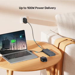 Unitek KVM Switch USB-C Dual 4K 60Hz HDMI & 100W PD (Displaylink) - D1103A - USB-C, Dual 4K 60Hz, HDMI & 100W PD, DisplayLink