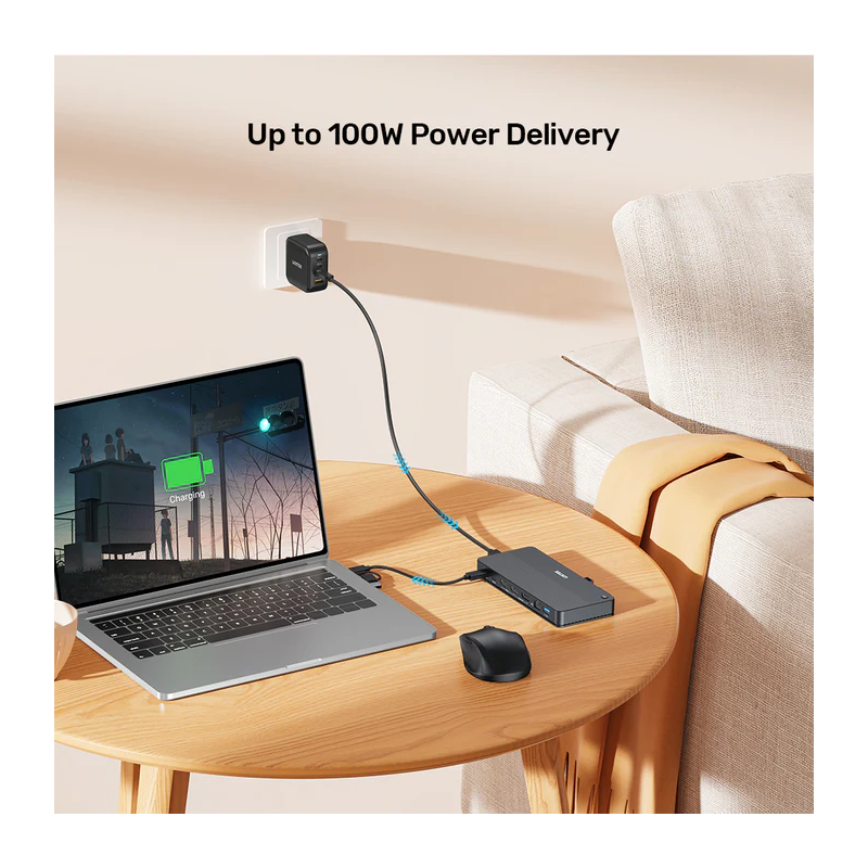 Unitek KVM Switch USB-C Dual 4K 60Hz HDMI & 100W PD (Displaylink) - D1103A - USB-C, Dual 4K 60Hz, HDMI & 100W PD, DisplayLink