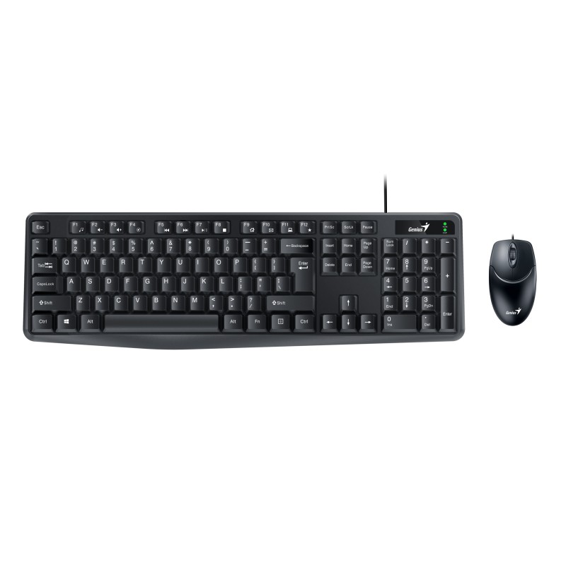 Genius Wired Keyboard-Mouse Set - KM-170 - Greek — Buy in Cyprus with Fast Delivery