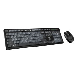Genius Keyboard-Mouse Set - KM-8200 - Wireless Dual Colour English — Buy in Cyprus with Fast Delivery