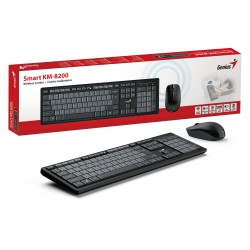Genius Keyboard-Mouse Set - KM-8200 - Wireless Dual Colour English — Buy in Cyprus with Fast Delivery