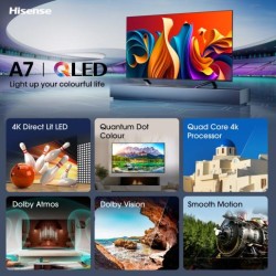 Hisense TV - 50A7NQ - 50'' 4K Smart QLED TV — Buy in Cyprus with Fast Delivery