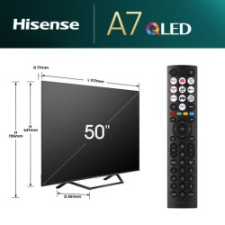 Hisense TV - 50A7NQ - 50'' 4K Smart QLED TV — Buy in Cyprus with Fast Delivery