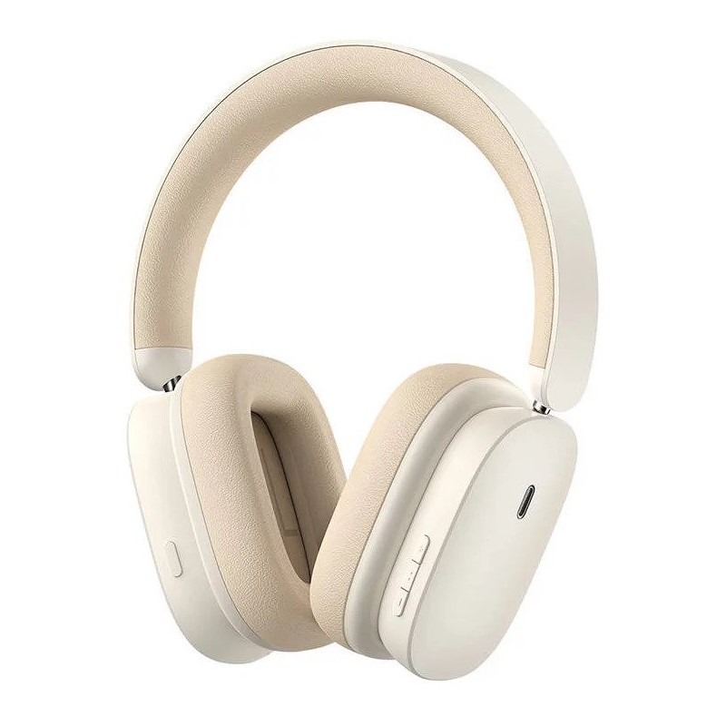 Baseus Bowie - H1 - Noise Cancelling Wireless Headphones White — Buy in Cyprus with Fast Delivery