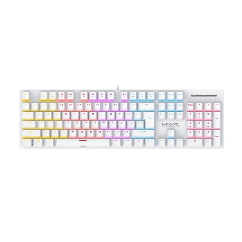 Armaggeddon Keyboard - MKA-7C - White Mechanical Gaming Keyboard 104 Linear Red Keys — Buy in Cyprus with Fast Delivery