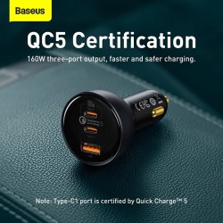 Baseus Car Charger - 160W Qualcomm Quick Charge 5 — Buy in Cyprus with Fast Delivery