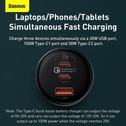 Baseus Car Charger - 160W Qualcomm Quick Charge 5 — Buy in Cyprus with Fast Delivery