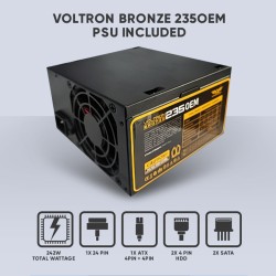 Alcatroz PC Case M-ATX FUTURA MILLENIA - M200 - with 235W PSU — Buy in Cyprus with Fast Delivery