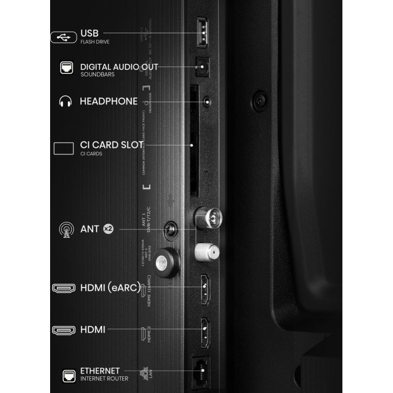 Hisense TV - 40A5Q - 40'' Full HD Smart QLED TV — Buy in Cyprus with Fast Delivery