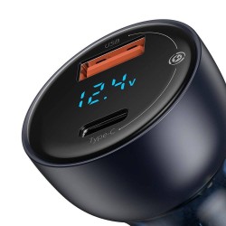 Baseus Digital Display Dual USB Car Charger 63W - Digital Display, Dual USB, 63W — Buy in Cyprus with Fast Delivery