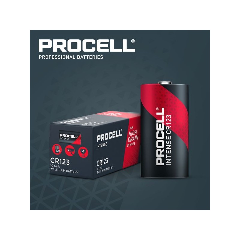 Duracell Procell Industrial - CR123A - Box of 10pcs — Buy in Cyprus with Fast Delivery