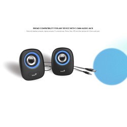 Genius PC Speakers - SP-Q160 - 2.0 6W 3.5mm USB Powered Grey — Buy in Cyprus with Fast Delivery
