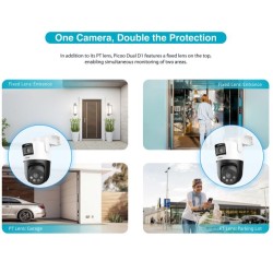 Dahua IP - P5D-5F-PV - 5.0MP Wifi PT Dome Dual Illumination Dual Lens — Buy in Cyprus with Fast Delivery