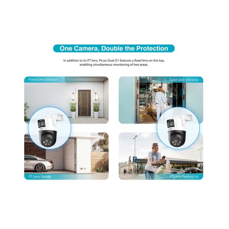 Dahua IP - P5D-5F-PV - 5.0MP Wifi PT Dome Dual Illumination Dual Lens — Buy in Cyprus with Fast Delivery