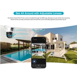 Dahua IP - P5D-5F-PV - 5.0MP Wifi PT Dome Dual Illumination Dual Lens — Buy in Cyprus with Fast Delivery