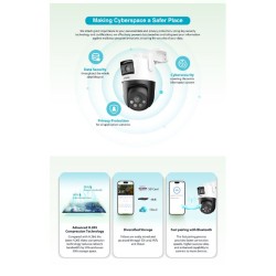 Dahua IP - P5D-5F-PV - 5.0MP Wifi PT Dome Dual Illumination Dual Lens — Buy in Cyprus with Fast Delivery