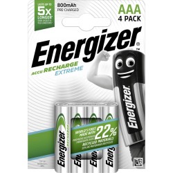 Energizer Extreme Series Rechargeable AAA Batteries - 800mAh (4pcs) — Buy in Cyprus with Fast Delivery