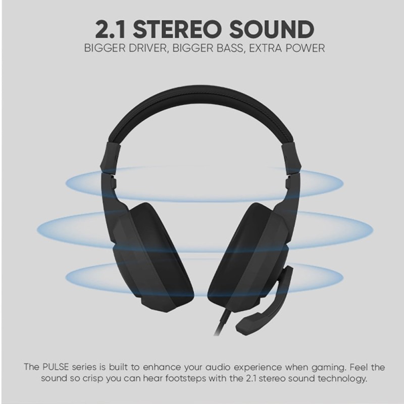 Armaggeddon Headset - PULSE 1 - Chroma Gaming Headset 3.5mm 2.1 40mm Black — Buy in Cyprus with Fast Delivery