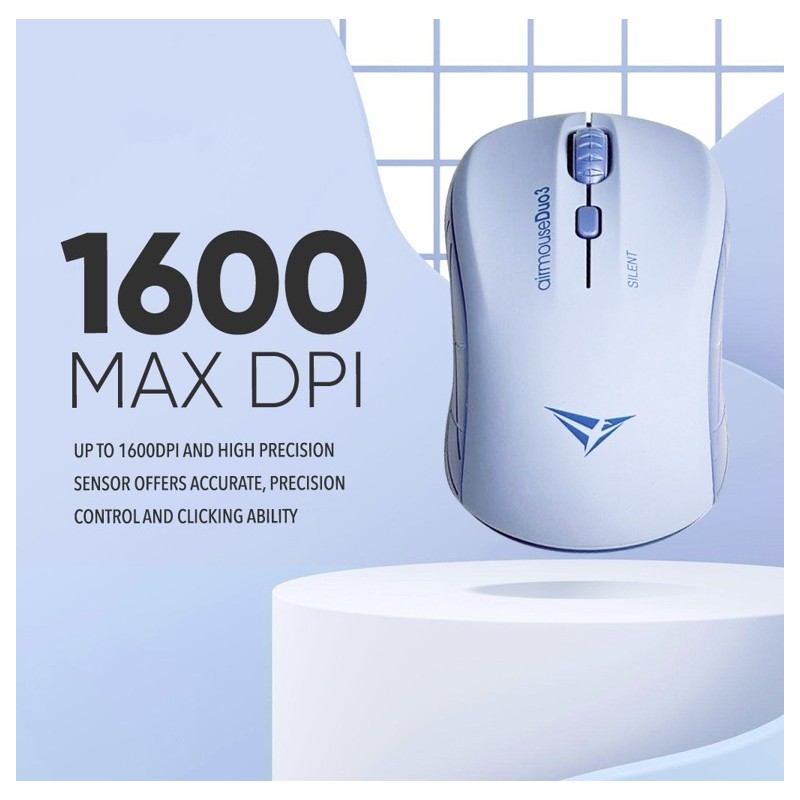 Alcatroz Mouse - AIRMOUSE DUO 3 - Wireless & Bluetooth Silent Black — Buy in Cyprus with Fast Delivery