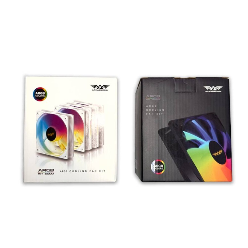 Armaggeddon Gaming Cooling Fan - 5000 - for ARGB KIT 1pc Slave Fan Black — Buy in Cyprus with Fast Delivery