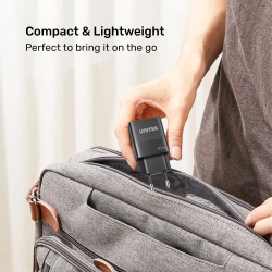 Unitek 20W Wall Charger USB-C PD & QC 3.0 UK Black - P1124ABK - 20W USB-C PD QC 3.0 UK Black