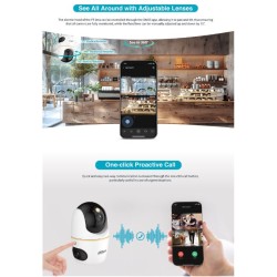 Dahua IP Indoor 5.0MP Wifi PT Dome - H5D-5F - Dual Lens — Buy in Cyprus with Fast Delivery