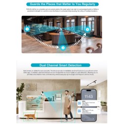 Dahua IP Indoor 5.0MP Wifi PT Dome - H5D-5F - Dual Lens — Buy in Cyprus with Fast Delivery