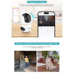 Dahua IP Indoor 5.0MP Wifi PT Dome - H5D-5F - Dual Lens — Buy in Cyprus with Fast Delivery