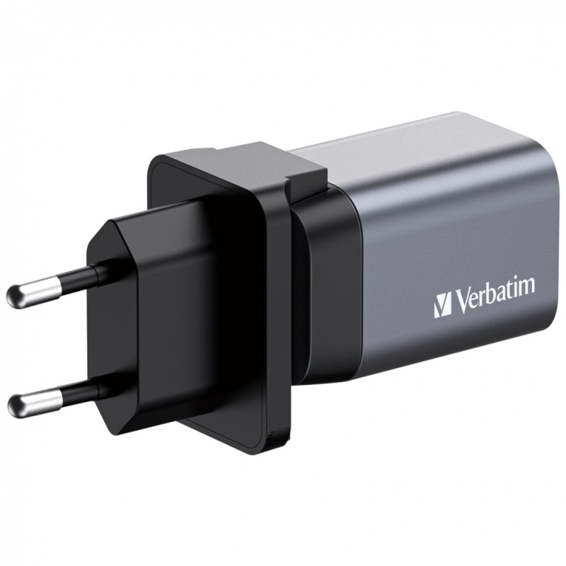 Verbatim Wall GaN Charger - GNC-35 - 35W USB-C USB-A (UK EU US) — Buy in Cyprus with Fast Delivery