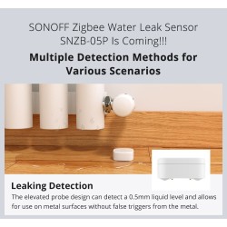 Sonoff ZigBee Smart Water Leak Sensor - SNZB-05P - ZigBee Smart Water Leak Sensor — Buy in Cyprus with Fast Delivery
