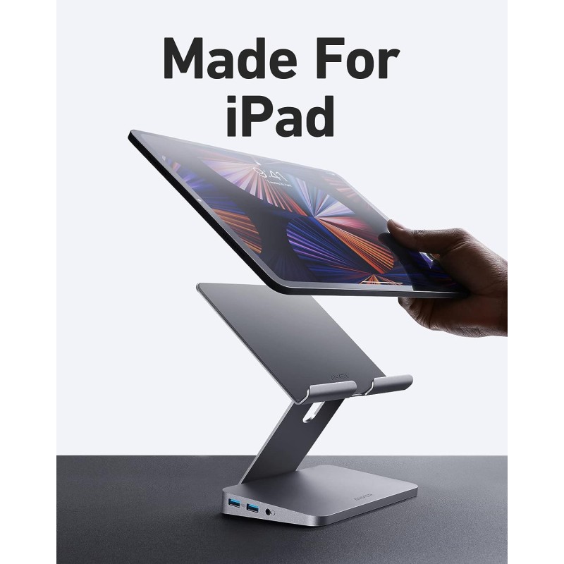 Anker Work USB-C Tablet Stand Hub - 551 - USB-C Tablet Stand Hub 8in1 — Buy in Cyprus with Fast Delivery