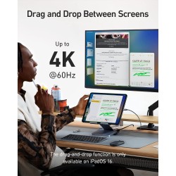 Anker Work USB-C Tablet Stand Hub - 551 - USB-C Tablet Stand Hub 8in1 — Buy in Cyprus with Fast Delivery