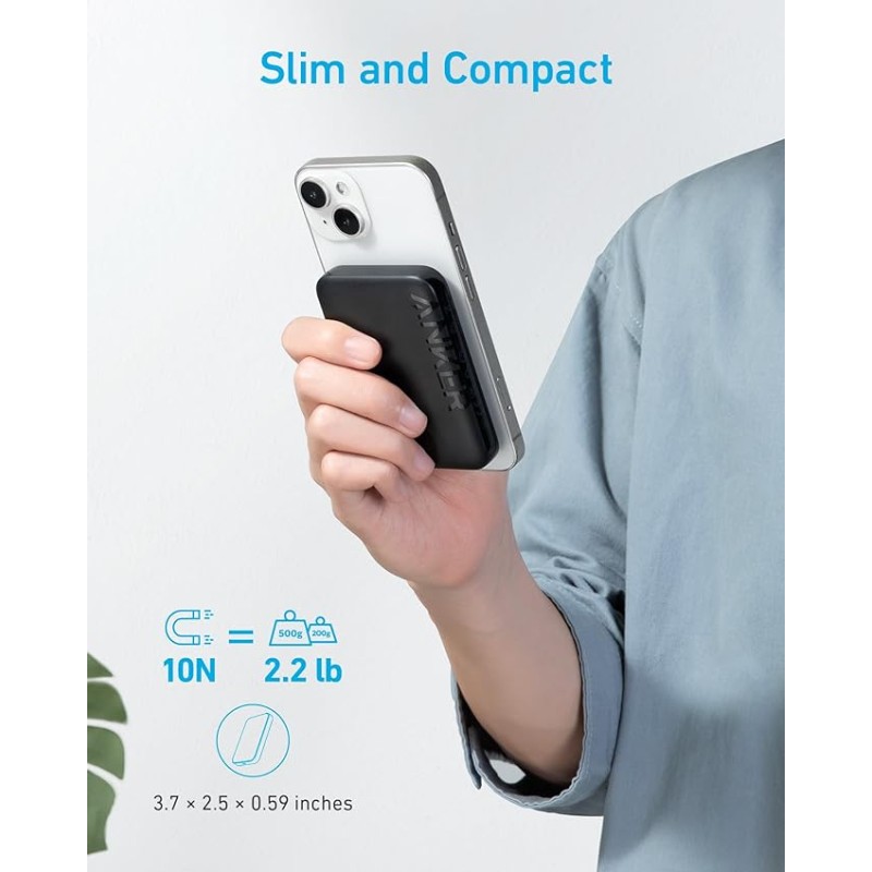 Anker Mobile Powerbank - 321 - 5000 Magsafe Black — Buy in Cyprus with Fast Delivery