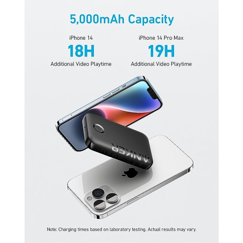 Anker Mobile Powerbank - 321 - 5000 Magsafe Black — Buy in Cyprus with Fast Delivery