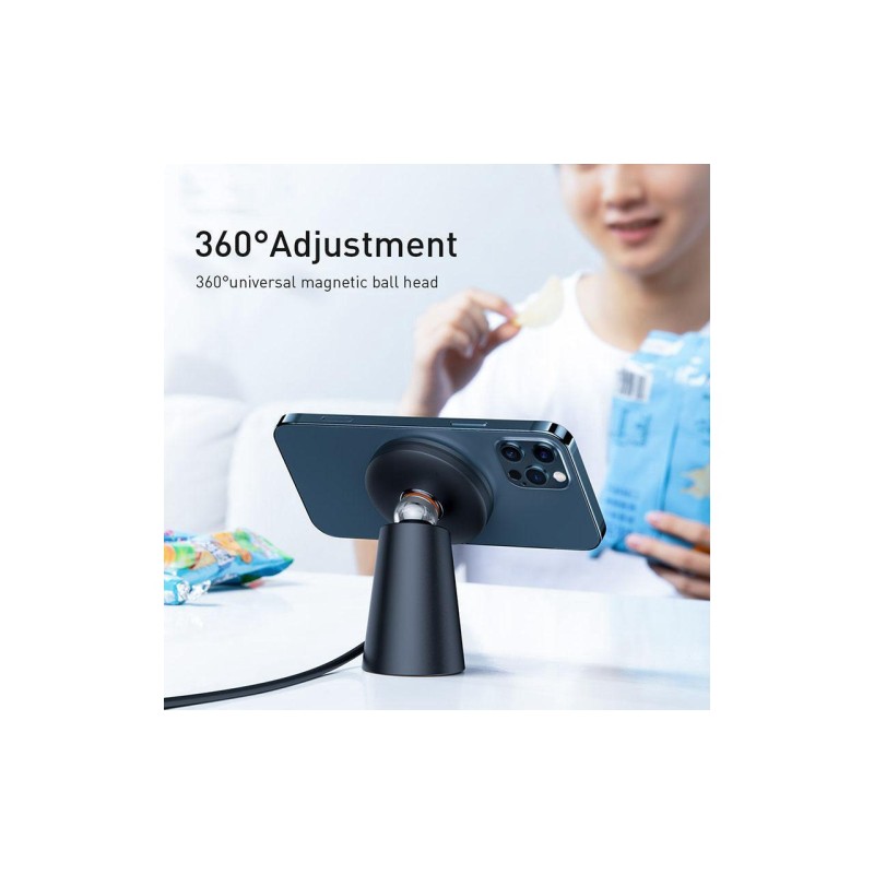 Baseus Simple Magnetic Stand Wireless Charger - Black — Buy in Cyprus with Fast Delivery