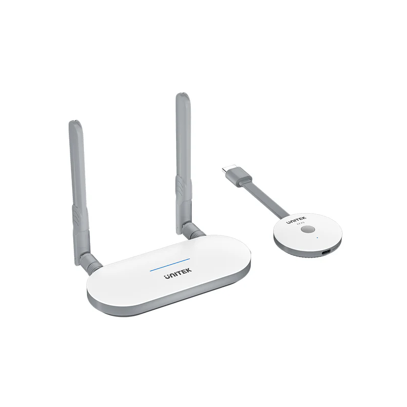 Unitek Wireless HDMI Transmitter & Receiver Kit - V1183A - Up to 50M, White — Buy in Cyprus with Fast Delivery