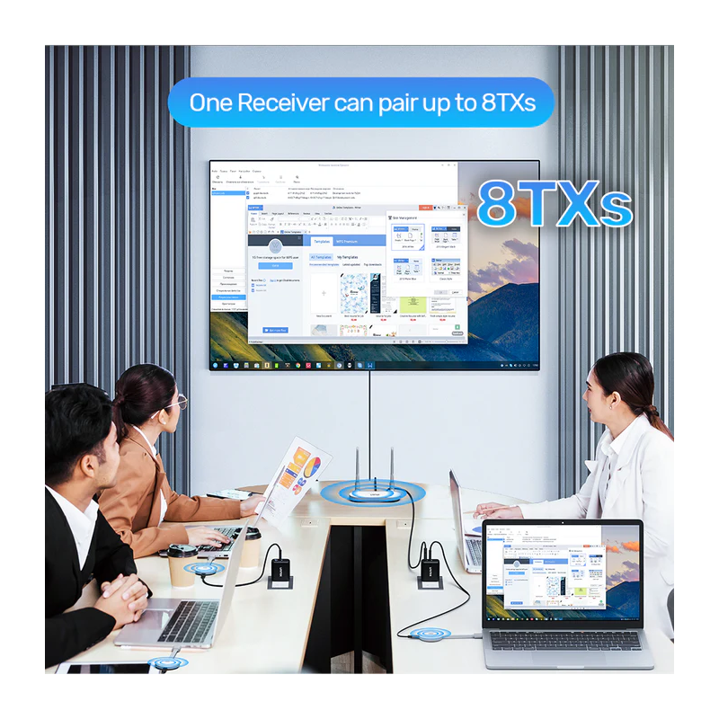 Unitek Wireless HDMI Transmitter & Receiver Kit - V1183A - Up to 50M, White — Buy in Cyprus with Fast Delivery