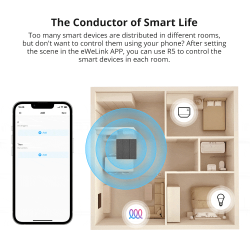 Sonoff Wifi Smart SwitchMan Scene Controller - R5 - White — Buy in Cyprus with Fast Delivery