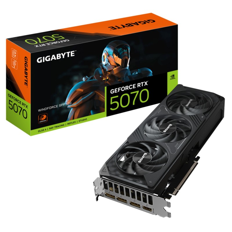 GIGABYTE GeForce RTX 5070 Windforce SFF - 12GB GDDR7, 192-bit, PCIe 5.0 — Buy in Cyprus with Fast Delivery