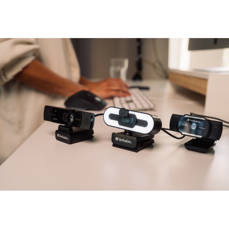 Verbatim Webcam - AWC-03 - 4K Autofocus Wide Angle with Dual Microphone — Buy in Cyprus with Fast Delivery