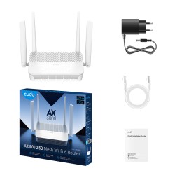 Cudy Router - WR3000P - AX3000, Dual Band, 2.5G, Wi-Fi 6, Mesh, VPN, PoE — Buy in Cyprus with Fast Delivery