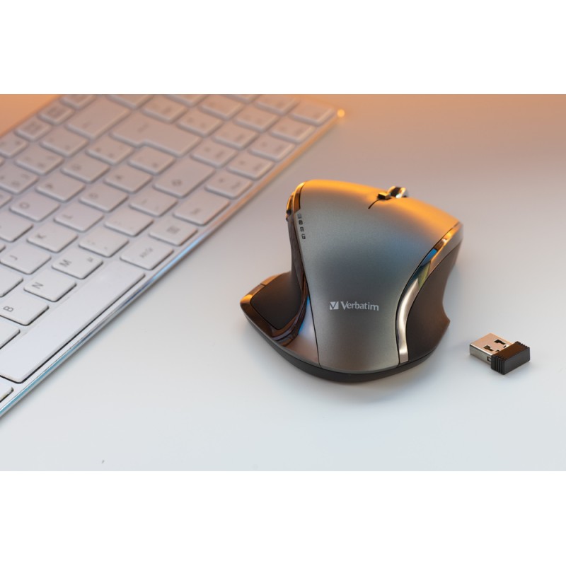 Verbatim Mouse - Wireless 8-Button Deluxe Blue LED Ergonomic — Buy in Cyprus with Fast Delivery