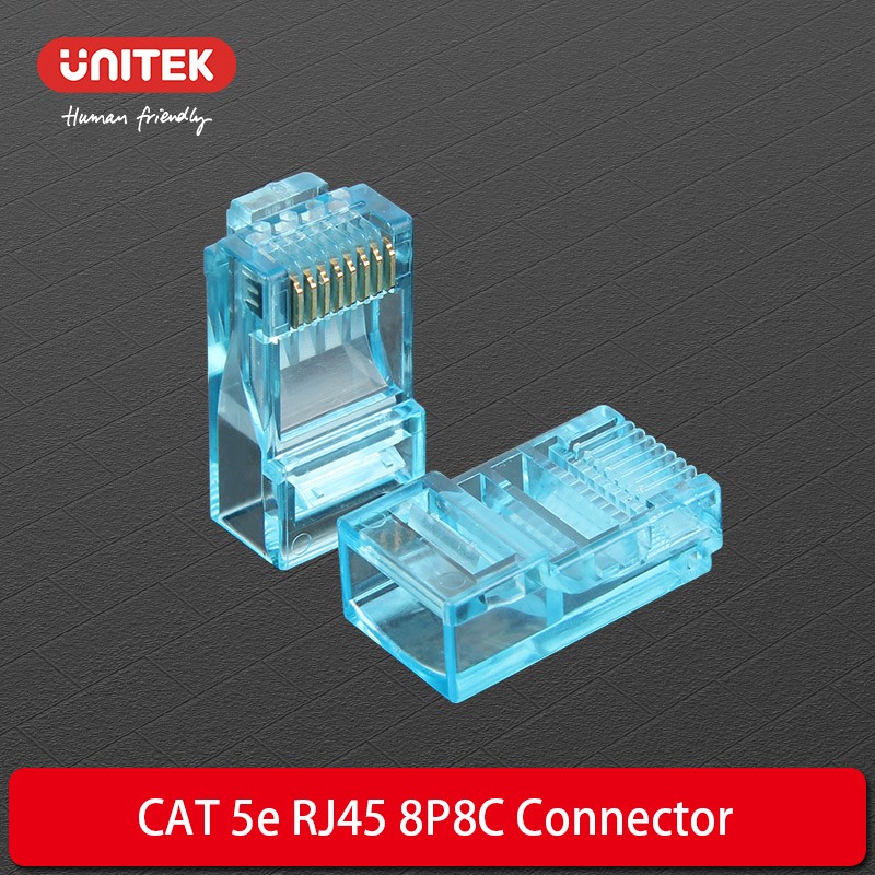 Unitek RJ45 Connector - Y-OT18TP - CAT5e RJ45 Connector 100pcs — Buy in Cyprus with Fast Delivery