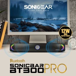 SonicGear SONICBAR - BT300 Pro - Portable BT FM RGB Soundbar — Buy in Cyprus with Fast Delivery