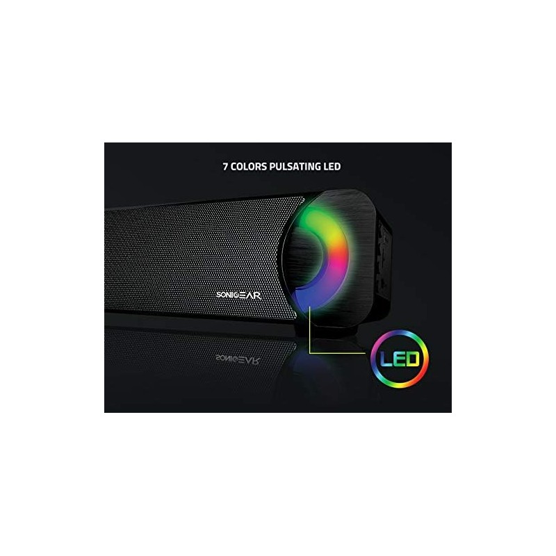 SonicGear SONICBAR - BT300 Pro - Portable BT FM RGB Soundbar — Buy in Cyprus with Fast Delivery