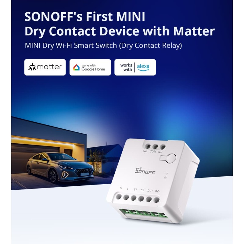 Sonoff WiFi Smart Switch Dry Contact - MINI-D - WiFi Dry Contact — Buy in Cyprus with Fast Delivery