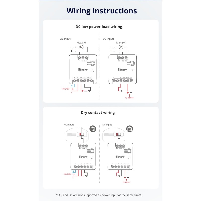 Sonoff WiFi Smart Switch Dry Contact - MINI-D - WiFi Dry Contact — Buy in Cyprus with Fast Delivery