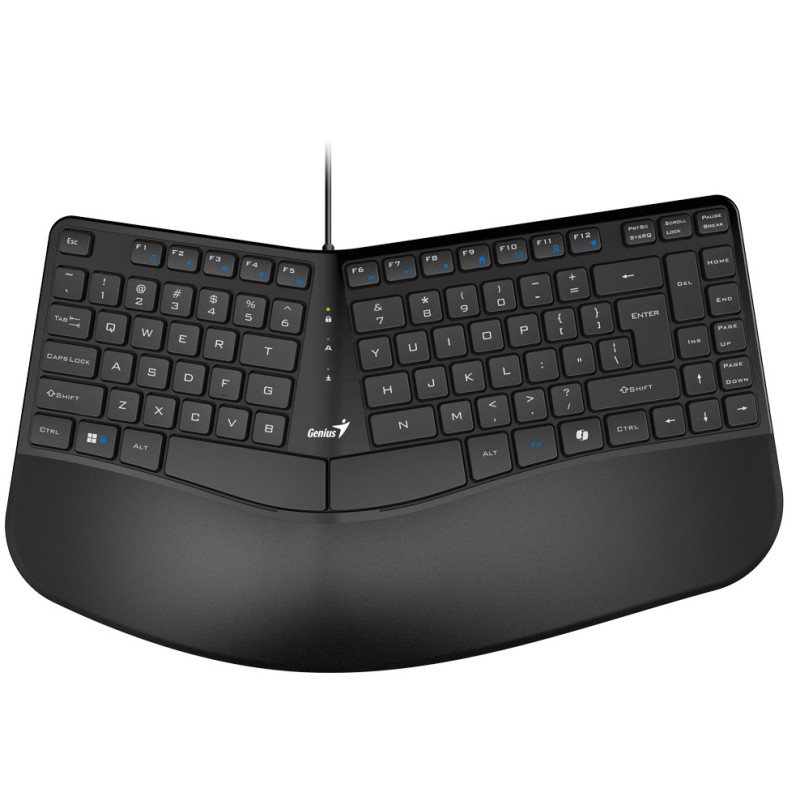Genius Keyboard - KB-700 - Wired Ergonomic Palm Rest English — Buy in Cyprus with Fast Delivery