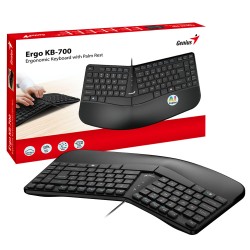 Genius Keyboard - KB-700 - Wired Ergonomic Palm Rest English — Buy in Cyprus with Fast Delivery